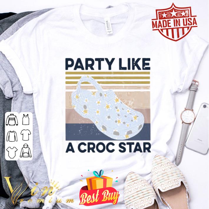 Vintage Party Like A Croc Star shirt