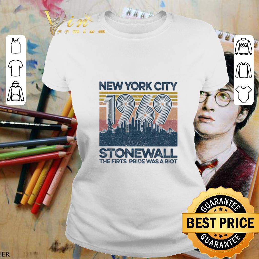 Vintage New York City 1969 Stonewall The First Pride Was A Riot shirt 2