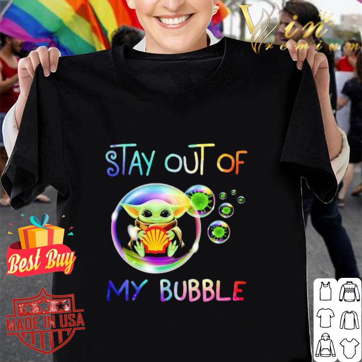 Baby Yoda Hug Shell Stay Out Of My Bubble Star Wars shirt