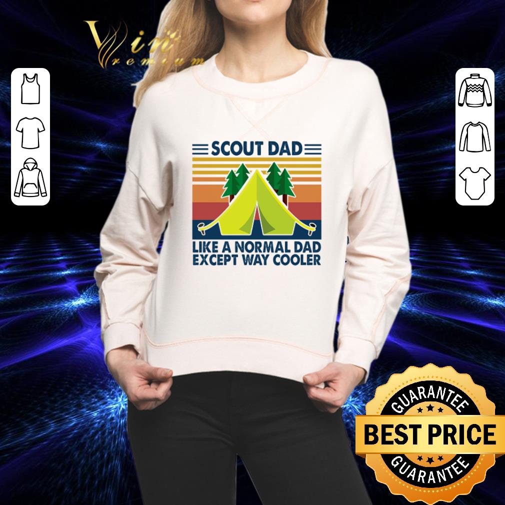 Vintage Scout Dad Like A Normal Dad Except Way Cooler Father's Day shirt 2