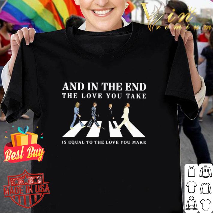 The Beatles Abbey Road The End Lyrics shirt