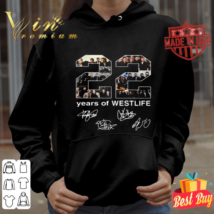 22 Years Of Westlife Band Signatures shirt 22 Years Of Westlife Band Signatures shirt