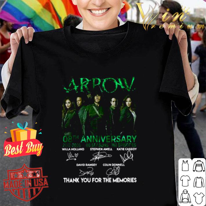Arrow 08th Anniversary 2012 2020 08 Seasons 162 Episodes Signatures shirt