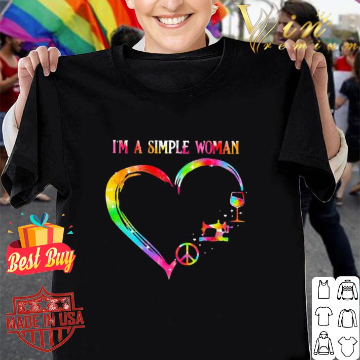 I’m A Simple Woman Peace Sewing Wine LGBT shirt