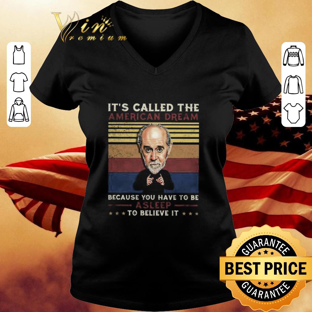Vintage George Carlin Because You Have To Be Asleep To Believe It shirt 3