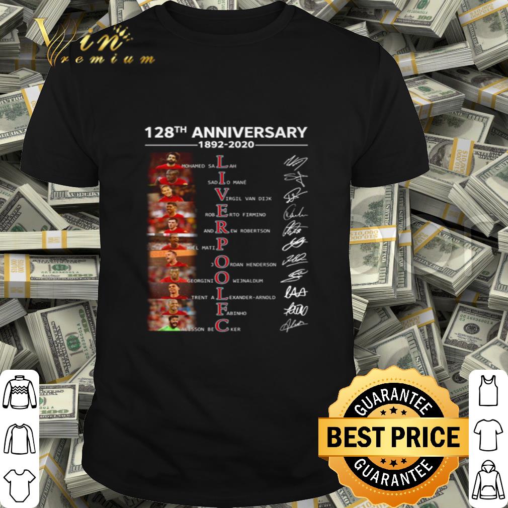 128th Anniversary 1892-2020 Liverpool FC signatures shirt