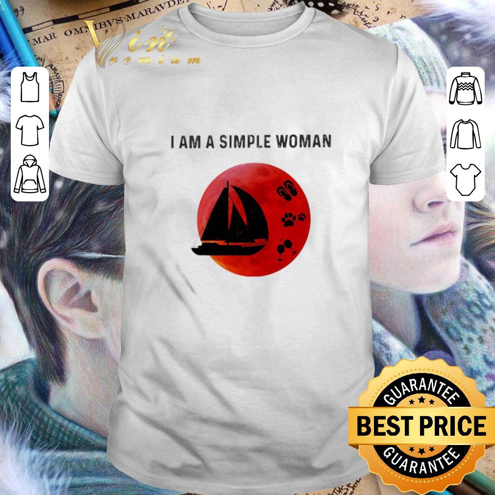 I Am A Simple Woman Scuba Diving Paw Wine Sunset shirt 7