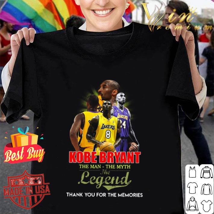 824 Kobe Bryant The Man The Myth The Legend Thank You For The Memories shirt