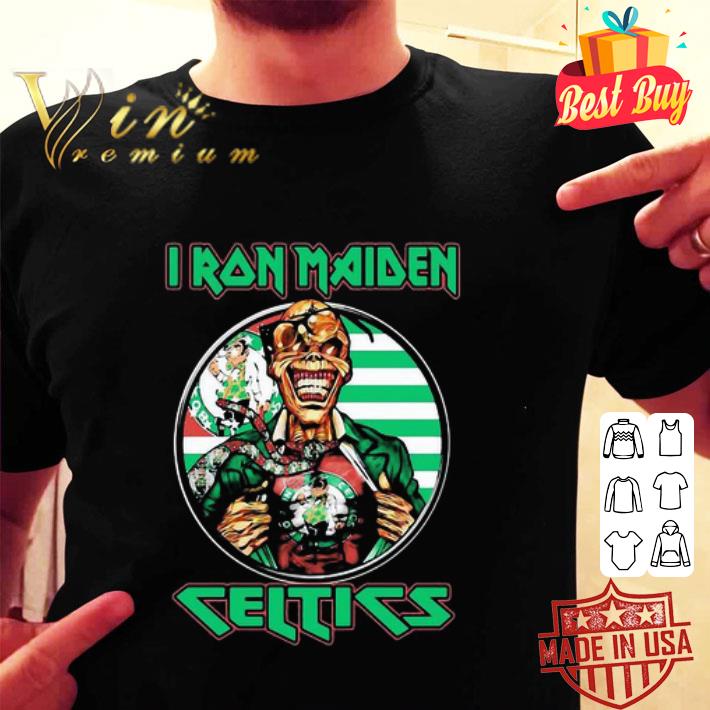 Iron Maiden Boston Celtics American Flag 4th Of July shirt