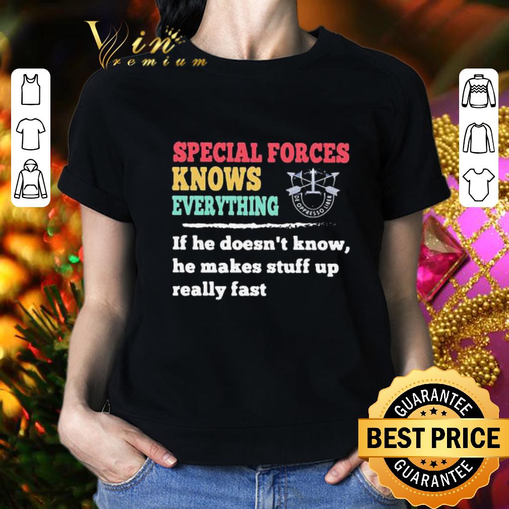 Vintage Special Forces Knows Everything If He Doesn’t Know shirt 2