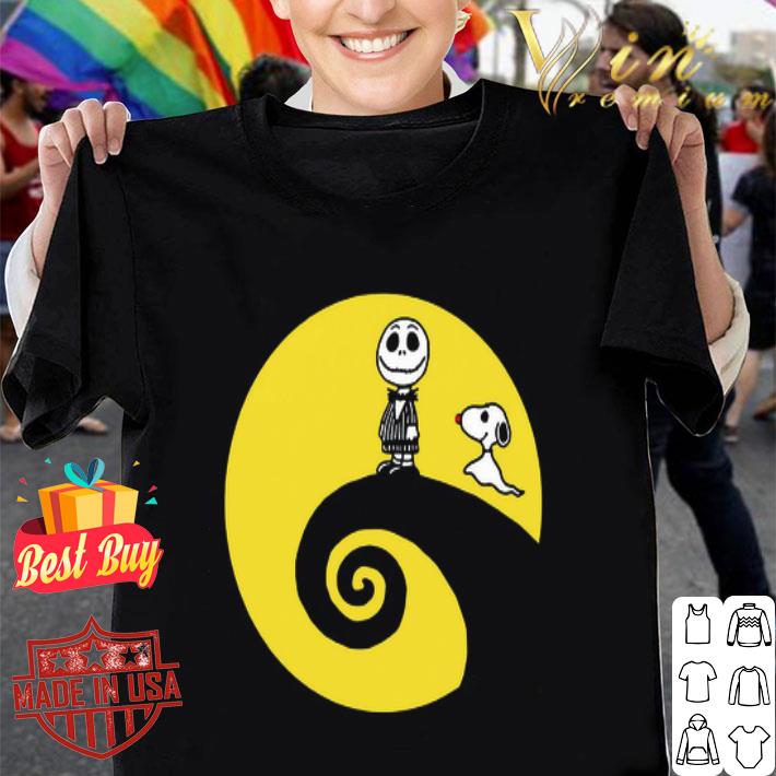 Jack Skellington and Zero mashup Charlie Brown and Snoopy shirt