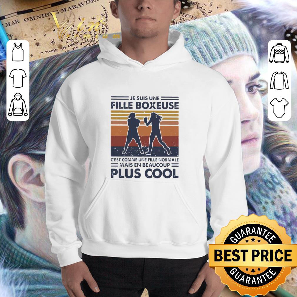 Je Suis Une Fille Boxeuse C’est Comme Une Fille Normale Plus Cool Vintage shirt 3
