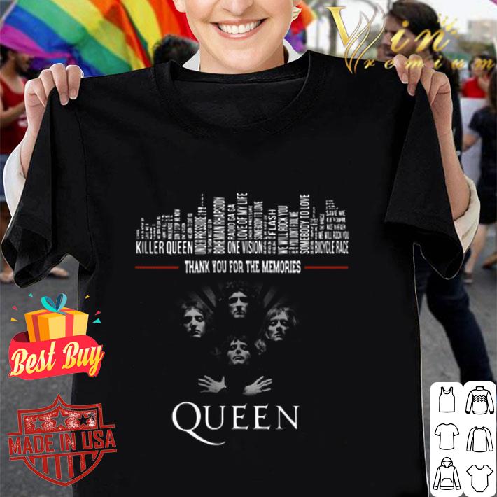 List albums thank You for the memories Queen shirt