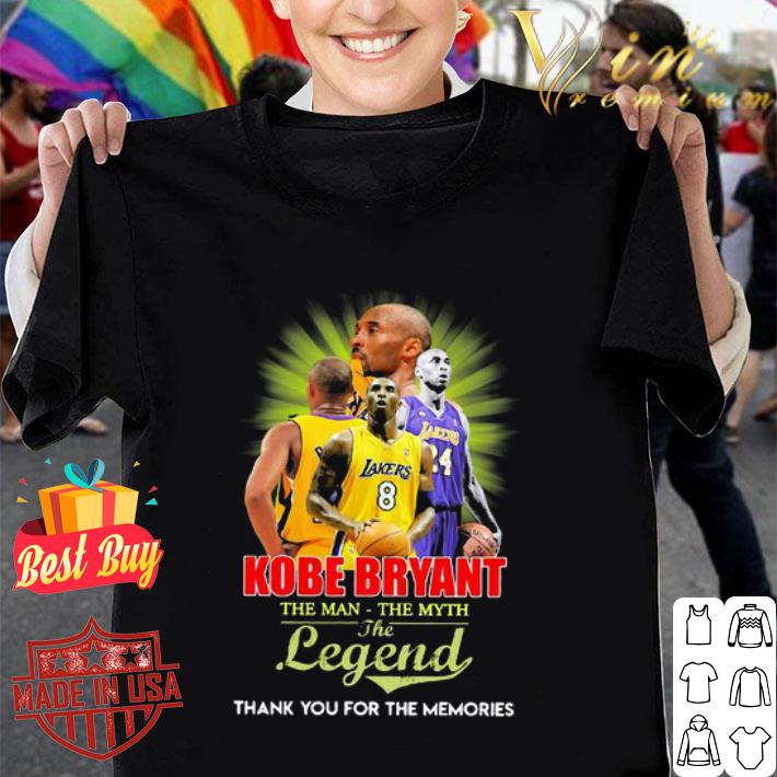 Kobe Bryant Los Angeles Lakers The Man The Myth The Legend shirt