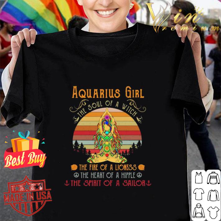 Aquarius Girl The Soul Of A Witch The Fire Of A Lioness Hippie shirt