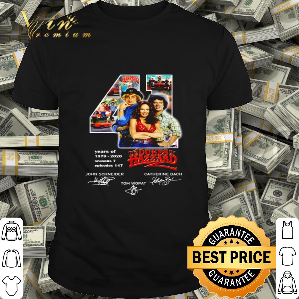 45 years of The Dukes of Hazzard 1979-2020 7 seasons 147 ep signatures shirt