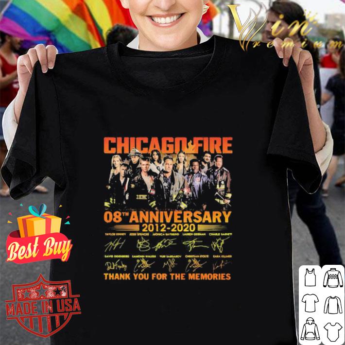 Chicago Fire 08th Anniversary 2012-2020 Signatures shirt