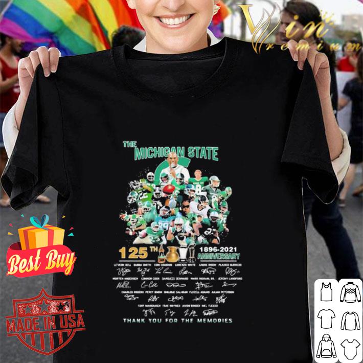 The Michigan State Spartans 125th Anniversary 1896-2021 Signatures shirt
