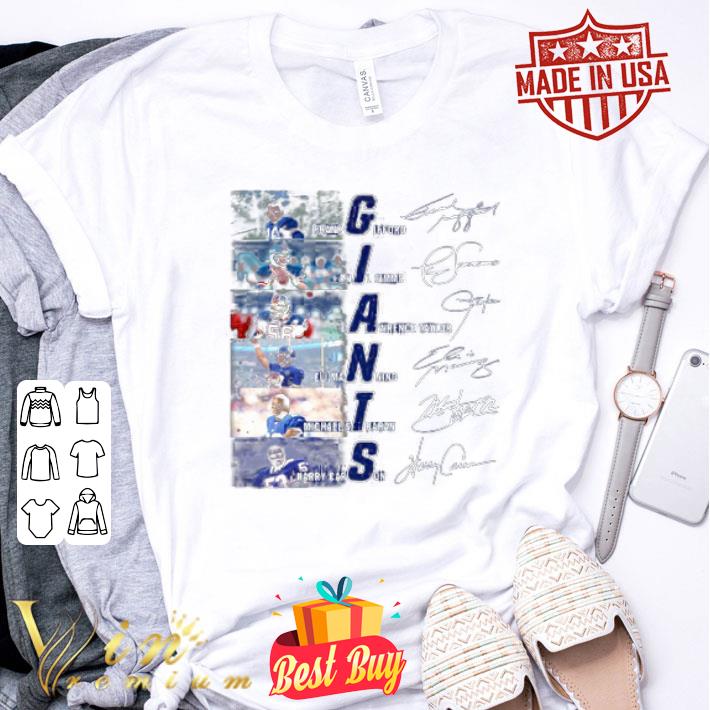 New York Giants Football Players Signatures shirt