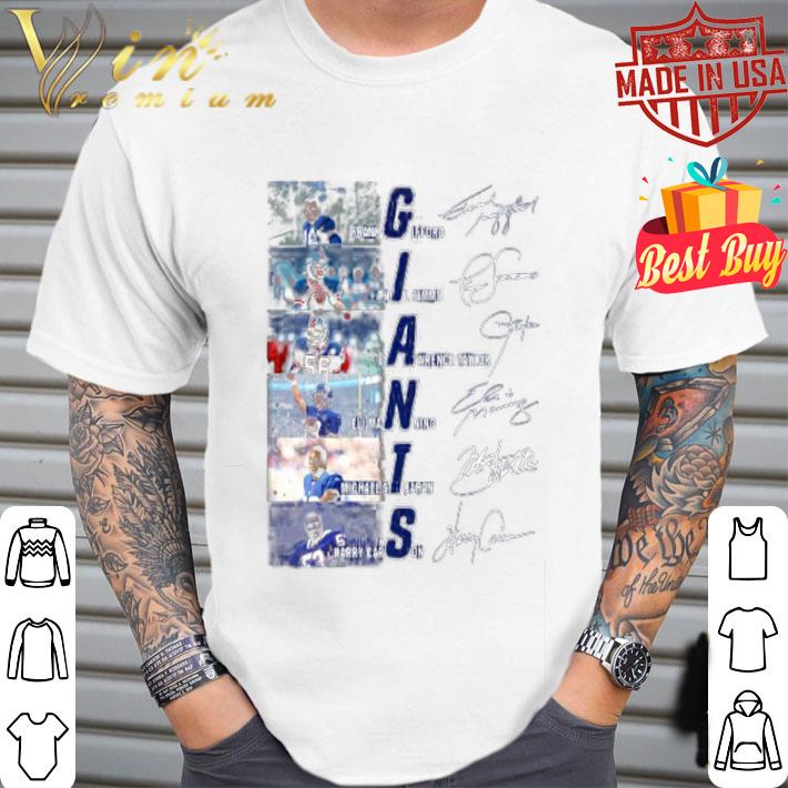 New York Giants Football Players Signatures shirt