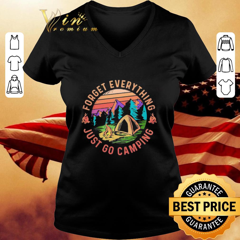 Forget Everything Just Go Camping Vintage shirt 3