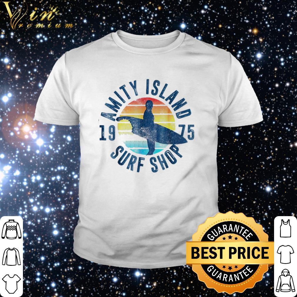 Cool Vintage Surfing Amity Island Surf Shop 1975 shirt 2