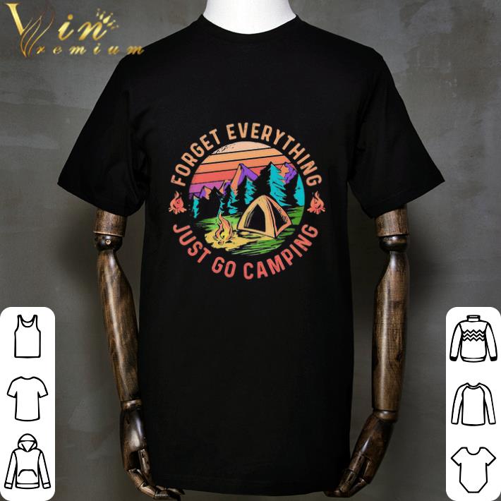 Forget Everything Just Go Camping Vintage shirt 2