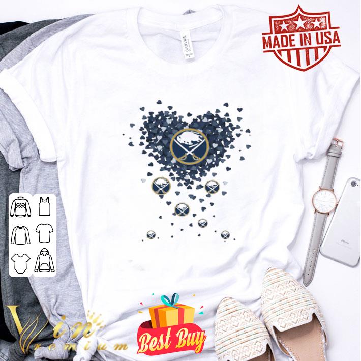 Love Buffalo Sabres Hockey Logo Tiny Shape Hearts shirt