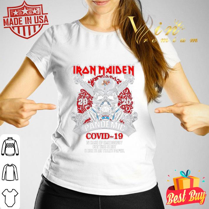 Skull Iron Maiden 2020 Pandemic Covid-19 In Case Of Emergency shirt Skull Iron Maiden 2020 Pandemic Covid-19 In Case Of Emergency shirt