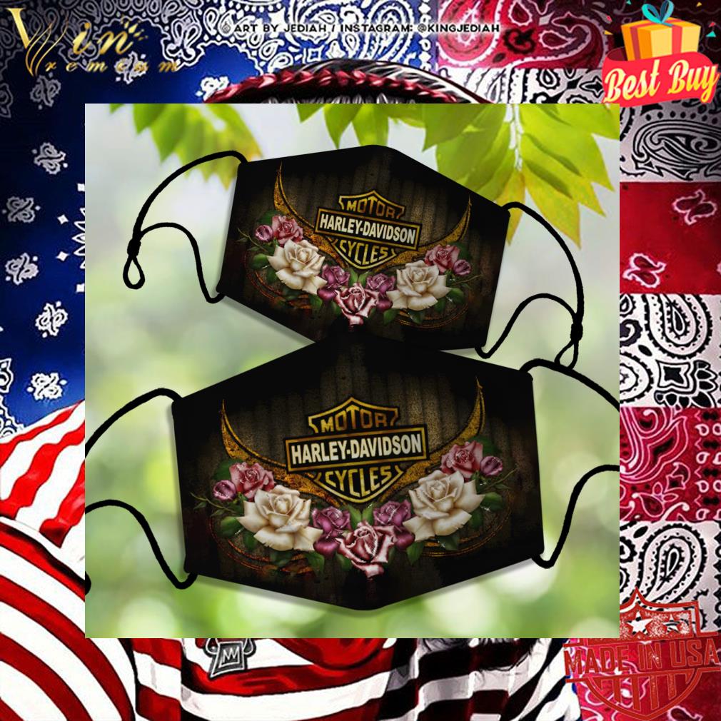 Flowers Motor Harley-davidson Cycles Face Mask Flowers Motor Harley-davidson Cycles Face Mask 2