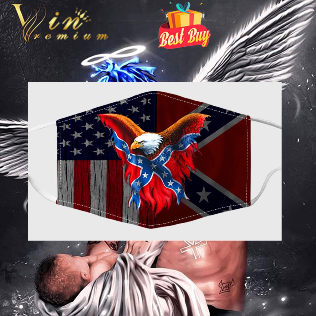 I stand for the flag and i kneel before god American flag face mask 6