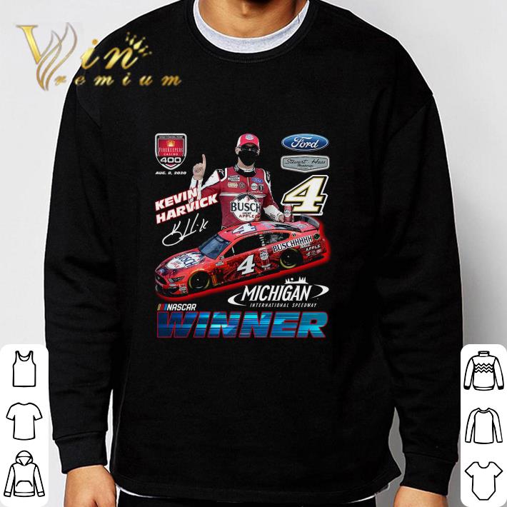 4 Kevin Harvick signature Michigan International Speedway Nascar Winner shirt 4 Kevin Harvick signature Michigan International Speedway Nascar Winner shirt 3