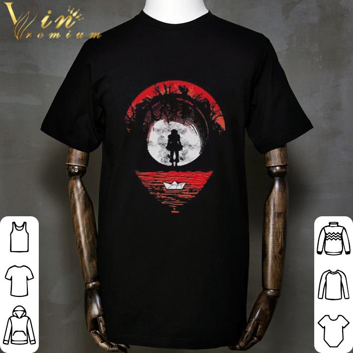 Halloween Pennywise Under Moon Paper Boat shirt Halloween Pennywise Under Moon Paper Boat shirt 2