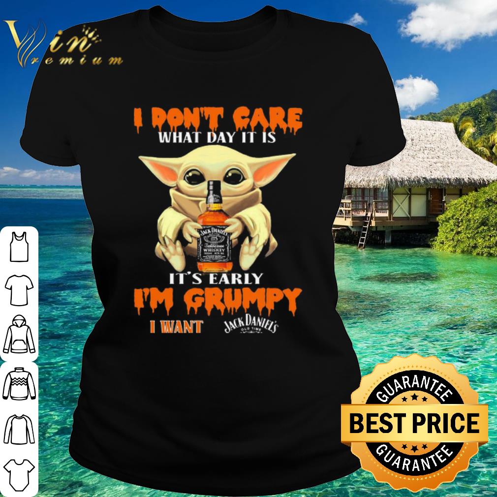 Best Star Wars Baby Yoda I don’t care what day it is Jack Daniels shirt Best Star Wars Baby Yoda I don’t care what day it is Jack Daniels shirt 2