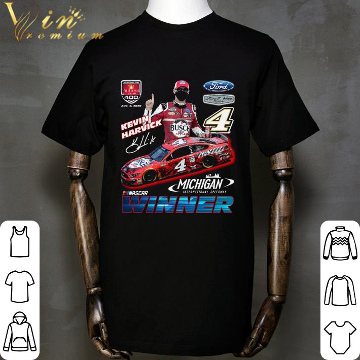 4 Kevin Harvick signature Michigan International Speedway Nascar Winner shirt 4 Kevin Harvick signature Michigan International Speedway Nascar Winner shirt 2