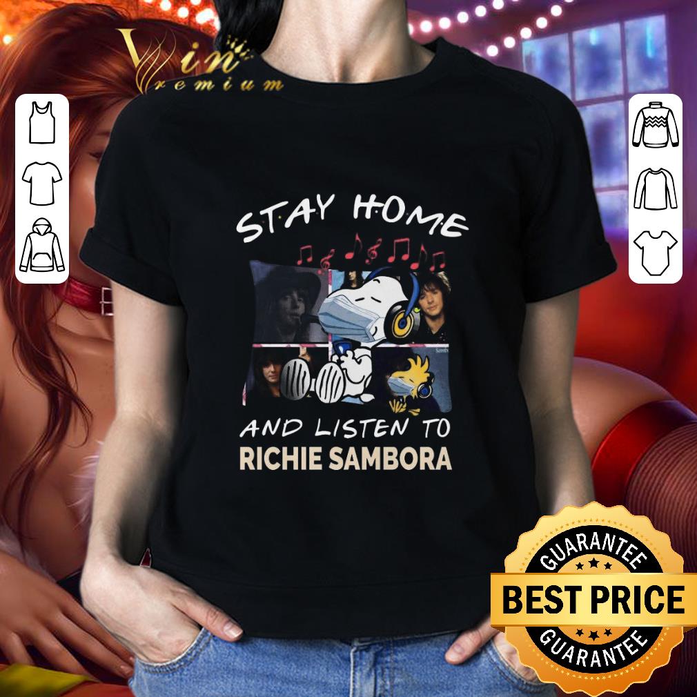 Snoopy Stay Home And Listen To Richie Sambora shirt 2