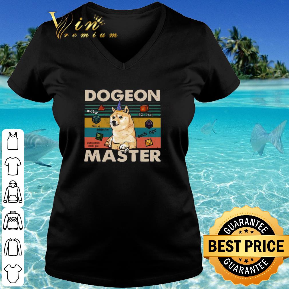 Original Vintage Shiba inu dogeon master shirt 3
