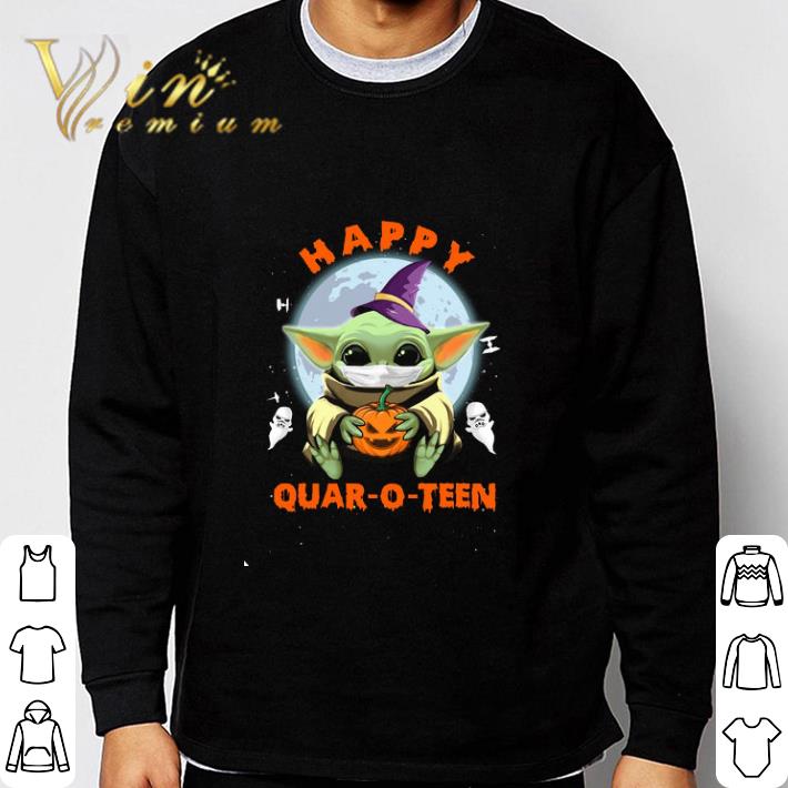 Star Wars Baby Yoda Happy Quar-o-teen Halloween shirt Star Wars Baby Yoda Happy Quar-o-teen Halloween shirt 3