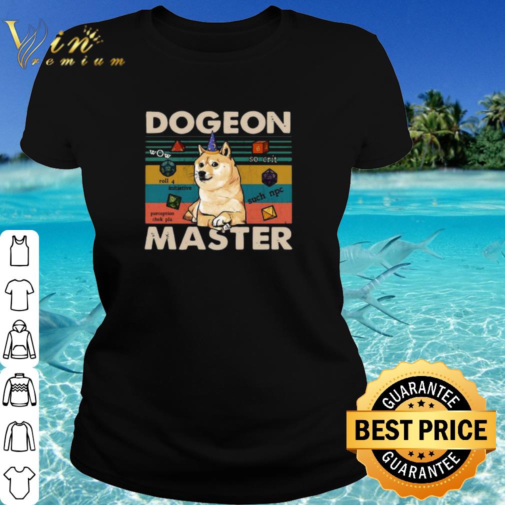 Original Vintage Shiba inu dogeon master shirt 2