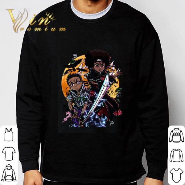The Boondocks mashup anime Uchiha Itachi Zoro shirt 3