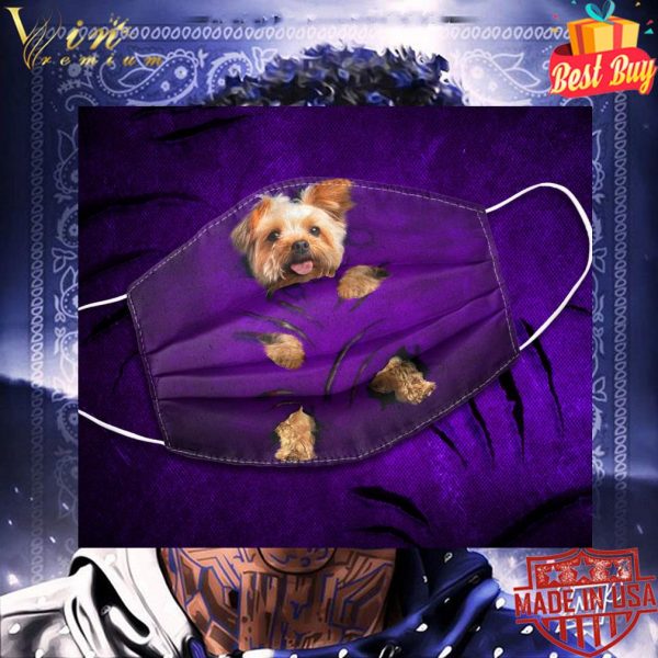 Yorkshire Terrier Scratches Of Claws face mask 3