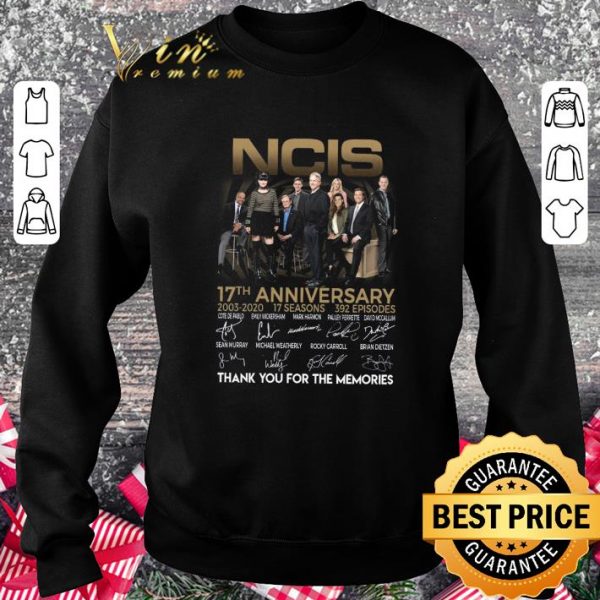 NCIS 17th anniversary 2003-2020 17 seasons 392 ep signatures shirt 3
