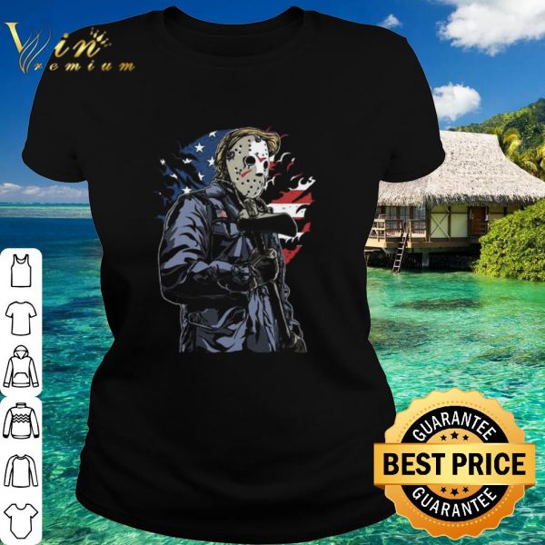 Premium American Killer Donald Trump Politics USA Halloween Horror Friday 13th Jason Voorhees shirt 2