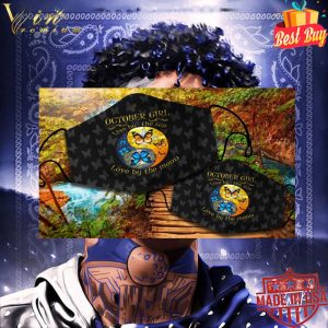 Yin Yang October girl live by the sun love by the moon face mask 5