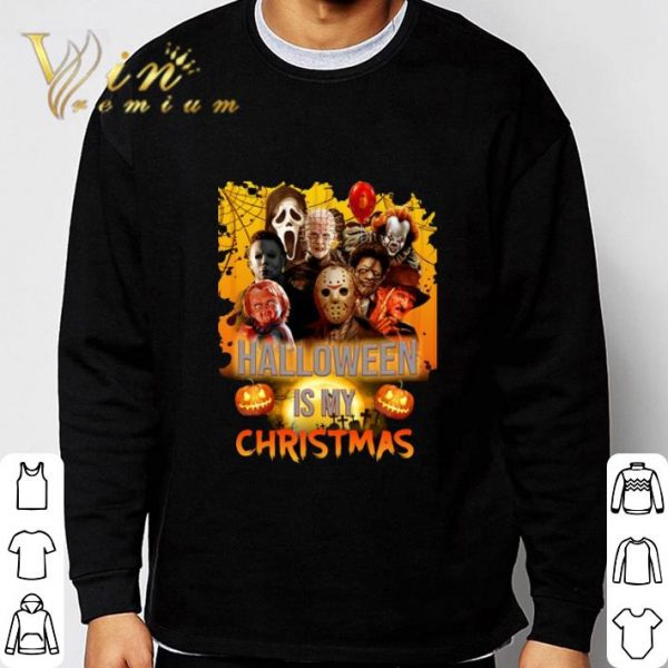 Horror Characters Halloween Is Christmas Scary Movie shirt 3