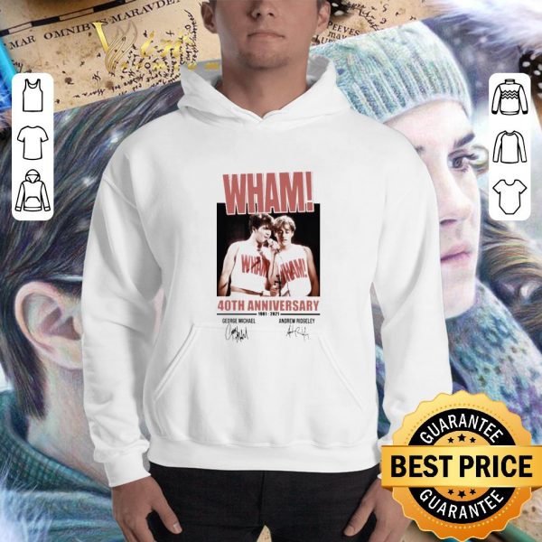 Best Wham Band 40th anniversary 1981-2021 signatures shirt 3