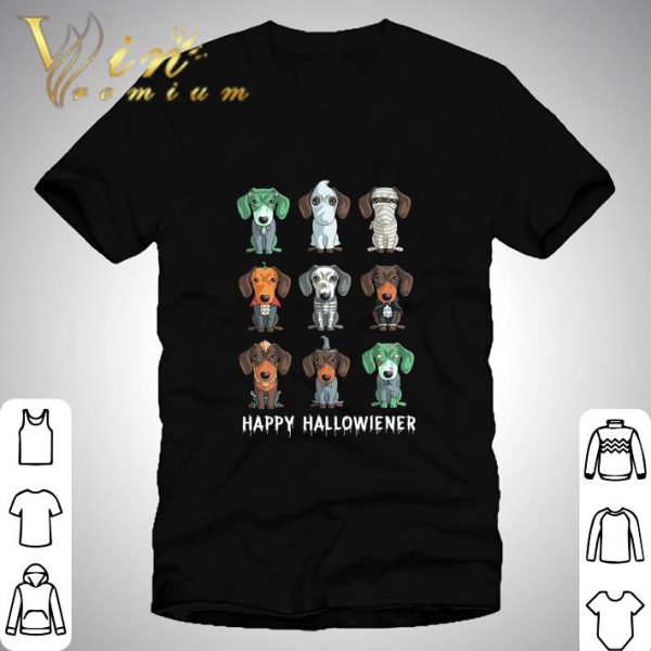 Happy Hallowiener Dachshund costumes Halloween shirt 1