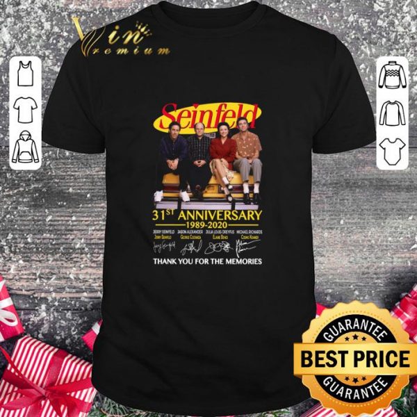Seinfeld 31st anniversary 1989-2020 signatures shirt 1