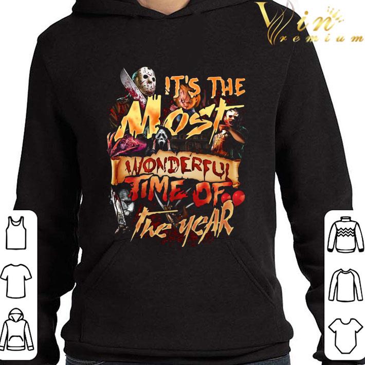 Horror characters it's the most wonderful time of the year shirt 7 Horror characters it's the most wonderful time of the year shirt