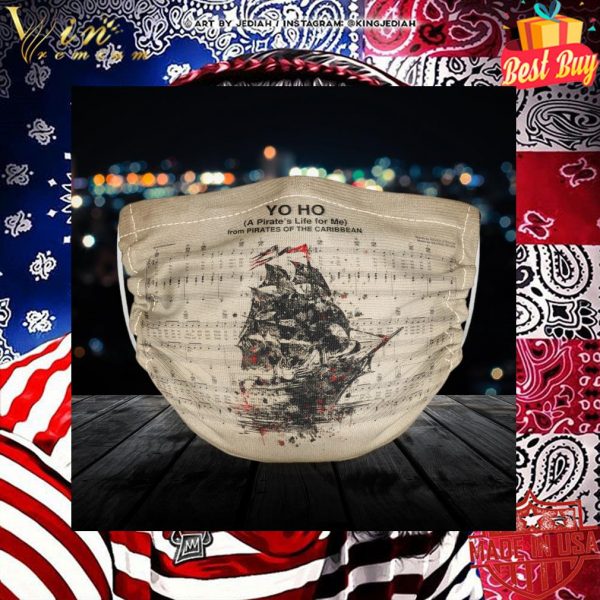 Yo Ho A Pirate's life for me from Pirates of the Caribbean face mask 2